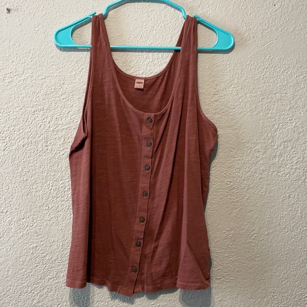 Rust color old navy tank top size small